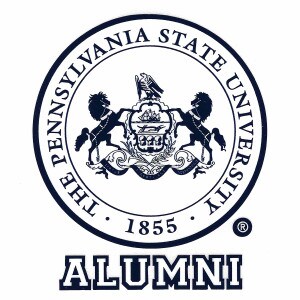 vinyl decal Pennsylvania State University Seal over Alumni